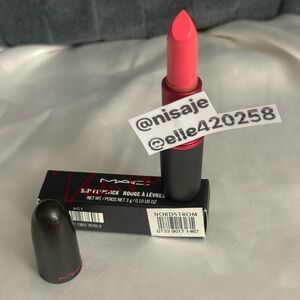 MAC L.E. Viva Glam Nicki Lipstick Bold Coral with NORDSTROM return sticker